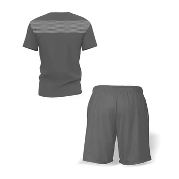 2021 Novo Pismo Natisnjeni T-Shirt Športnih bo Ustrezala Mens Priložnostne Teče Trenirke Poletje Kratek Rokav Tee + hlače 2 Kosa določa