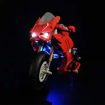 LED Osvetlitev Komplet za 42107 za Ducati Panigale V4 R Motocikel Opeke Igrača (Model Niso Vključene) LED Osvetlitev Set