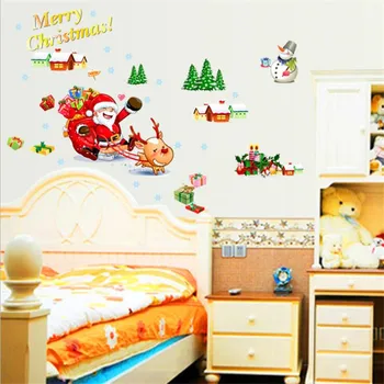 Božiček darilo stenske nalepke temo Božič dekoracijo stenske nalepke za otroke sobe dom dekoracija dodatna oprema 56526