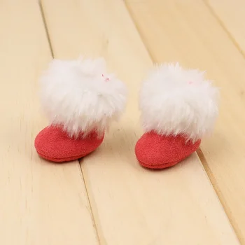 LEDENO DBS Blyth lutka Sneg škornji pisane roza rdeča rumena lok plišastih čevlji za 30 cm 56883