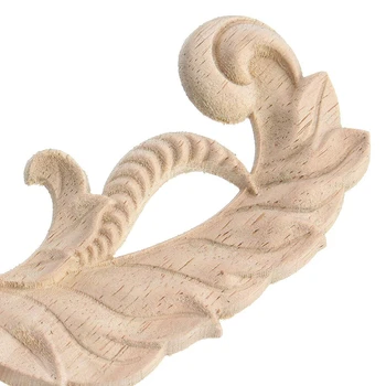 2pcs Obrti Lesa Kabinet Pohištvo Carving Kotu Lesa Ornament Lesa, Ročno izdelani Okraski