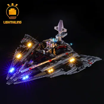 LIGHTAILING LED Luči Komplet Za 75190 Star Vojne Najprej, Da je Star Destroyer Igrače gradniki Osvetlitev Set 57606