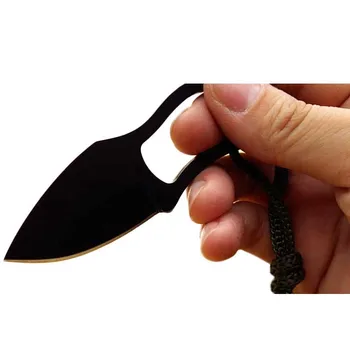 Preživetje Prostem Kampiranje Pohodništvo, Mini Žepni Prenosni Nož iz Nerjavečega EOS Multi Orodje MC Majhen Nož z Usnjenim Kritje MJ 58953