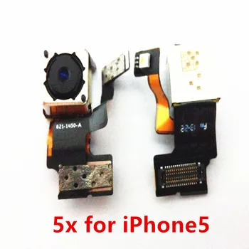 AliSunny 5ps Nazaj Kamere Flex Kabel za iPhone 5S 5C 5 5 G Zadaj Velik Fotoaparat Cam Nadomestni Deli 5925