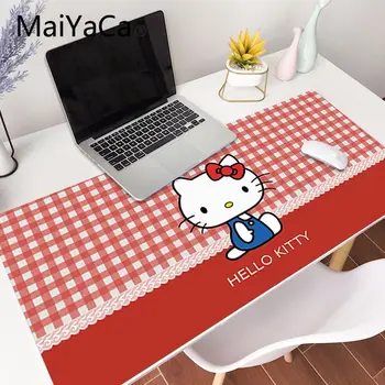 MaiYaCa Punco, Darilo Pad Japonske Risanke Mačka laptop Gaming Mouse Pad Velike Zaklepanje Rob 70x30cm 80x40cm Deak Mat Cs Pojdi 59818
