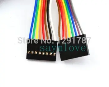 10pcs 8pin 10 cm 2.54 mm Ženski Ženski skakalec žice Dupont kabel za Arduino