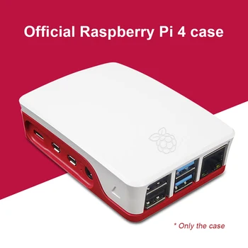 Uradni Raspberry Pi 4 Model B 4b, rdeče-bela, ABS zaščitna primeru enostaven za namestitev Raspberry Pi 4B 59979