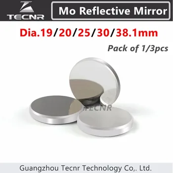 3pcs Mo Co2 laser zrcalo premera 19 20 25 30 38.1 mm za lasersko graviranje stroj