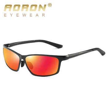 AORON blagovne Znamke Aluminija, Magnezija Moških Polarizirana sončna Očala Design Vožnjo sončna Očala Ogledalo Očala Dodatki Modni 6520 60965