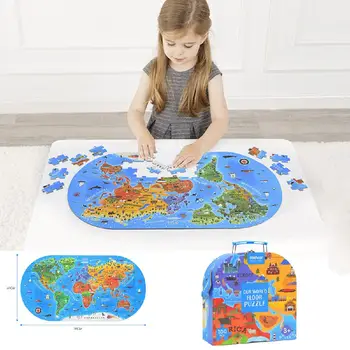 Hobbylane Zemljevidu Sveta Sestavljanke Otroci Izobraževalne Igrače, Kulture Geografija Priznanje Igrača Darilo 100 KOZARCEV/Set
