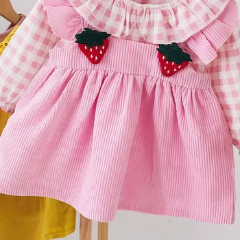 Pomlad Malčke Baby Dekleta Oblačenja Obleke Princess Malčka, Obleke za Dekleta Stranka Rojstni dan Obleko 0-2years Otroška Oblačila Vestidos 61583