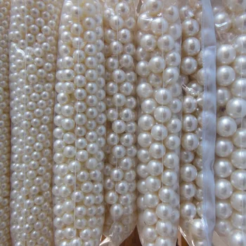 Brez luknje pearl kos Pribor za Lase diy debelo visoko imitacije biserov DIY telefon lepoto bistvene 4 mm-20 mm, 500 g