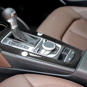 Za Audi A3 8V-2018 Ogljikovih Vlaken Prestav Shift Plošče, Dekorativne Trim Nalepke