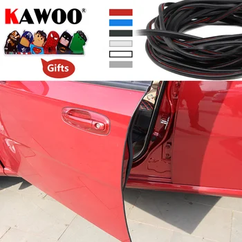 KAWOO Avtomobilska Vrata, Stranski Rob, Nič Crash Trak za Zaščito Nalepke Za Fiat 500 in 500L Grand Punto Bravo Stilo Avto-Styling Ornamenti