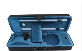 Jezero Modra Notranjost Visoko-kakovostni prenosni violino primeru kvadratku paket gold tabela dvojni trak krpo 1/4 1/8 1/2 3/4 4/4 65457