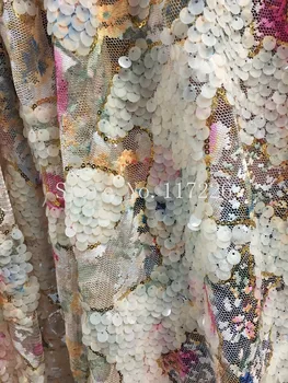 Lepo je videti JRB-CH103013 Vezene čipke tkanine lepa Nigerijski francoski čipke tkanine z bleščicami