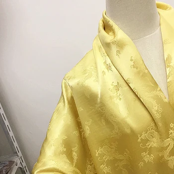 Jacquardske zlati zmaj in phoenix design, čiste svile tkanine, visoko kakovost,SFF136 65572