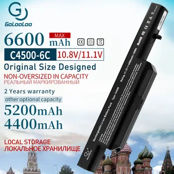 Golo 6Cells Baterija Za Clevo C4500BAT-6 C4500BAT 6 C4500BAT6 B4100M B4105 B5100M B5130M B7110 C4100 C4500 C4500Q C5100Q C5500Q 66120