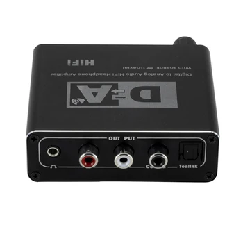 192kHz DAC Pretvornik Digitalni Koaksialni Optični Toslink v Analogni L/R RCA 3.5 mm Audio Jack Adapter Pretvornik S Kontrolo Glasnosti 66194