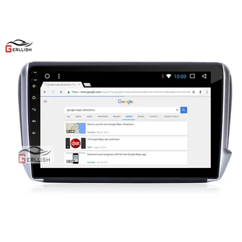 10.2-inch android avtomobilski stereo sistem gps navigacijski dvd predvajalnik za Peugeot 208 2012-2018