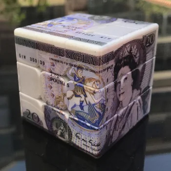 Ustvarjalne Dolar Vzorec Neo Cube Čarobno UV Tisk Strokovne Kocke, Sestavljanke SpeedCube Izobraževalne Igrače Za Otroke, Odrasle Darila 66720
