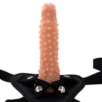 Dick Podaljšanje Sleeve Za Moške Votlih mehko Realističen Penis Strap On Dildo Strapon Hlačke Silikonski Dildos Dick Spolnih Igrač Za Moške 66755