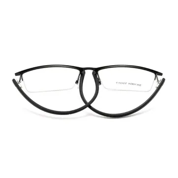 Zlitine Okvir Očal Moških Poslovni Slog Pol Platišča Eye Glasses Kratkovidno Očala s Spomladanski Tečaji Optičnih Očal 67074