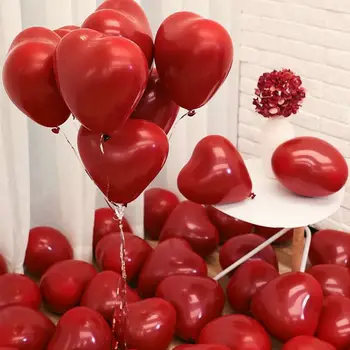 50pcs/veliko Romantičnih 10 Inch Ljubezen Srce iz Lateksa Balone Helija, Poročni Dekoracijo Globos valentinovo Happy Birthday Party Ballon 67272
