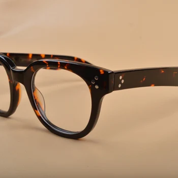 Optična Očala Okvirji Moški Ženske Novo Johnny Depp Očala Računalnik Očala moški Acetat Očal Okvir blagovne Znamke Letnik Z321-2 6740