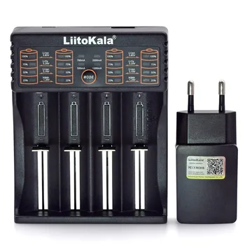 Novo Liitokala Lii-402 202 100 polnilec, baterijo 18650 3,7 V 26650 16340 18650 NiMH baterija litij - + 5V 2A plug 67659
