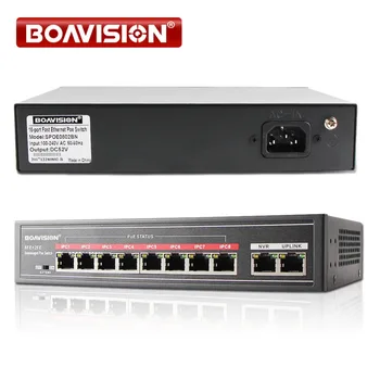 Z 8 Port PoE Stikalo Ac 8+2 Port, Desktop Hitro Ethernet Stikalo IEEE802.3af/na 104W Za CCTV mrežne IP Kamere POE Napajanje 68453