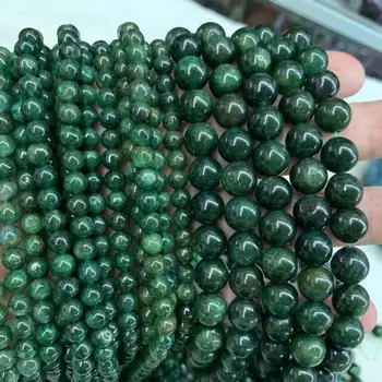 6 mm 10 mm afriške jade kamen, naravni biseri gemstone kroglice DIY svoboden kroglice za nakit, izdelava sklop 15