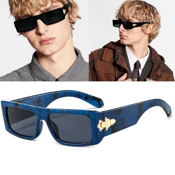 Nove luksuzne blagovne znamke ozko strani kvadratku moška sončna očala moda božansko osebnost barve ženska sončna očala Oculos De Sol 7020