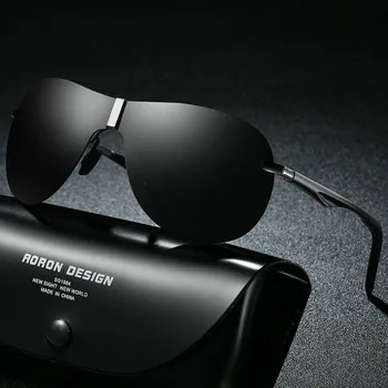 TIYVAS blagovno Znamko Design Moških Polarizirana sončna Očala Moda Aluminija, Magnezija Ovalne Veliki Škatli sončna Očala Novih Moških Vožnje Očala 71101