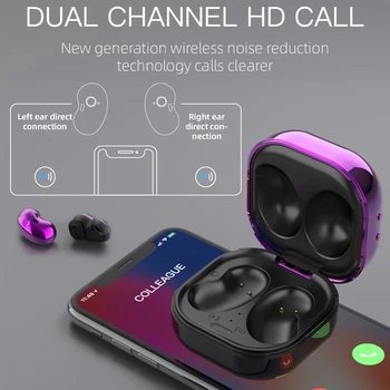 S6 Plus Bluetooth Slušalke Glasbe Vodotesne Slušalke Slušalka Šport Čepkov Za Iphone Huawei NASPROTNEGA Xiaomi TWS Brezžične Slušalke