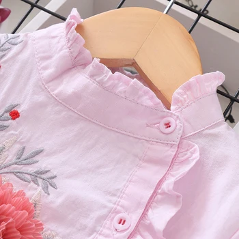 Babyinstar Nov Prihod Otroci Bluze Za Dekleta Malčka, otroška Oblačila Baby Dekleta Bluze&majice Cvet Bluze Za Otroka