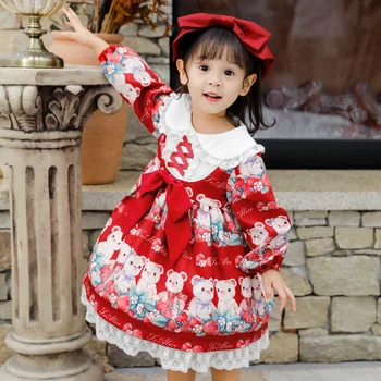 Baby dekleta oblačenja otroci princesa poročno zabavo obleko 7368