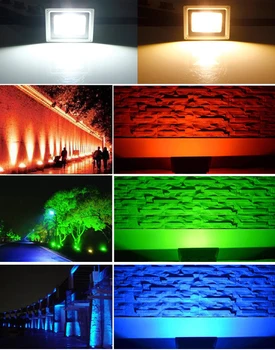 10W LED Poplav Svetlobe bela/Topla Bela/Rdeča/Zelena/Modra/RGB Prostem Vodotesen IP65 Multicolor Pozornosti+ 24key IR Daljinski AC 85-265V