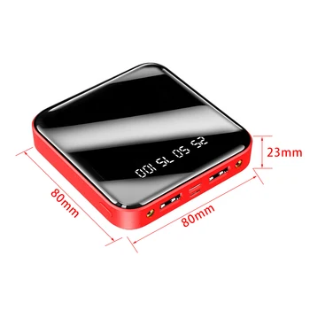 Mini Power Bank 30000nAh Za iPhone 11 SE2 Samsung Xiaomi Powerbank Hitro Polnjenje Prenosni Zunanji Baterijski Paket Poverbank 7541
