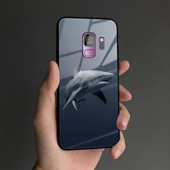Veliki Beli morski Pes Rottweiler mehki silikonski stekla telefon primeru zajema lupini Za Samsung Galaxy S8 S9 S10e S10 Opomba 8 9 10 Plus 7551