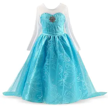 Fancy 4-10T Baby Dekleta Oblačenja Princesa Obleke Cosplay Kostum Otroci Obleke Za Dekleta noč Čarovnic, Božič Vestidos