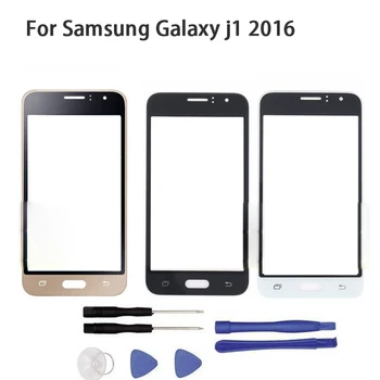 Za Samsung Galaxy J1 2016 J120F/W/H/L Sprednje Steklo Zaslona na dotik Sprednje Steklo na Dotik Zamenjava + orodje
