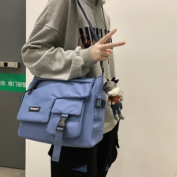 Orodje Torba Ženske Veliko zmogljivosti Cross Body Bag Ženska Japonski Študent Trendovska blagovna Znamka Messenger Bag Multi-žep Bookbags 7782