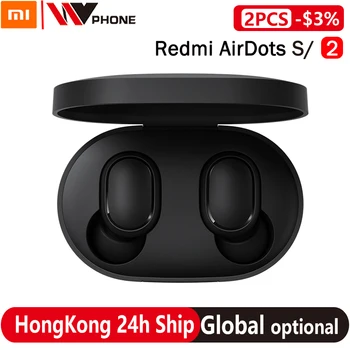 Xiaomi Redmi Airdots S TWS Brezžične Stereo Slušalke airdots 2 Bluetooth 5.0 Zmanjševanje Hrupa Z Mic Čepkov AI Glasovni Nadzor 77949