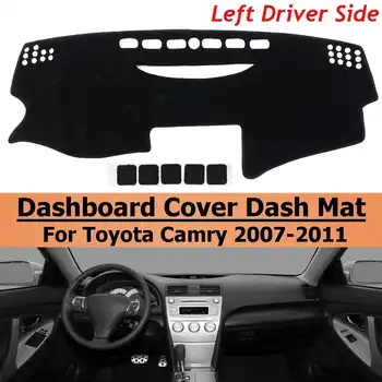 Črna Levo Roko Non-Slip Avto Dash Mat nadzorna plošča Pokrov Tipke za Toyota Camry 2007 2008 2009 2010 2011 Avto Styling Dodatki 7847