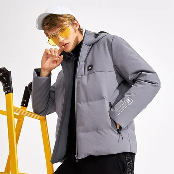 Pioneer Tabor pozimi topla puhovka moški blagovno znamko oblačil hooded debele raca navzdol plašč moški kakovosti siva, črna AYR705306 78770
