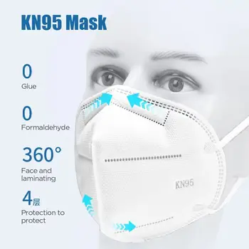 Hitra Dostava KN95 Dustproof Anti-fog In Dihanje Maske Filtracija Usta Maske 5-Plast Usta Žarilna Kritje masko 79034