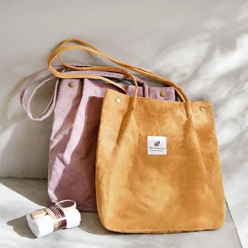 Torba travel tote vrečko korejski ins slog priložnostne nakupovalna torba za shranjevanje velvet platno material trajno