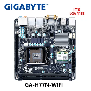 Uporablja Original Gigabyte GA-H77N-WIFI Desktop Motherboard LGA 1155 DVOJNO LAN, MINI-ITX 795