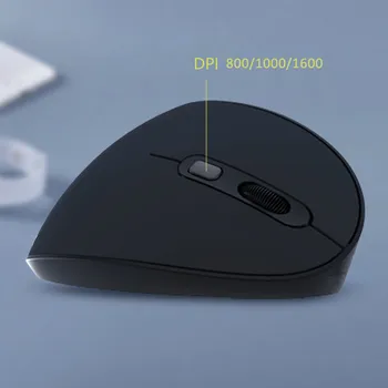 Delux M618SE 2.4 G Wireless Mouse Ergonomska Navpično Miško Gaming 6 Gumbov, 1600 DPI Optična Urad Računalnik Miške Za Prenosni RAČUNALNIK